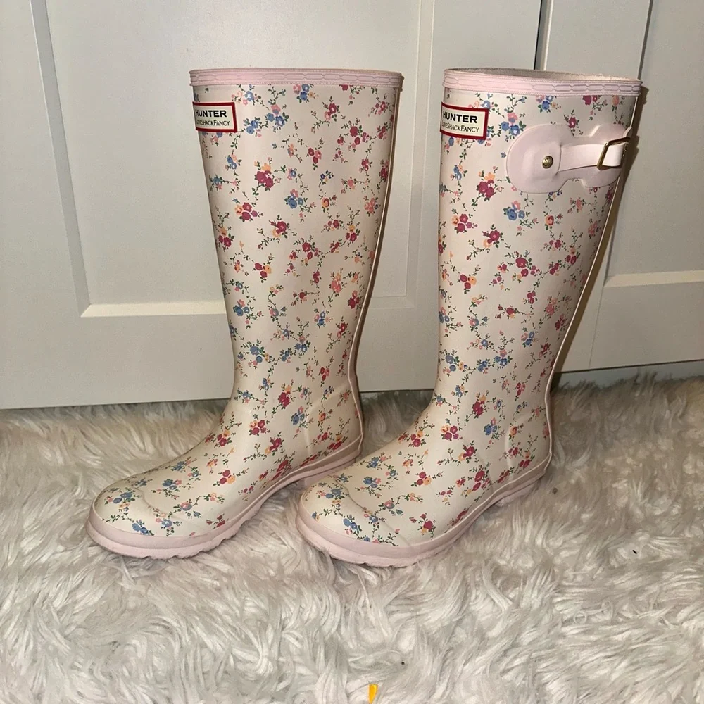 LoveShackFancy X Hunter Confetti Bloom Boots // BIG KID’S SIZE 5 - WOMEN’S 7 🎀✨💕 - Picture 5 of 12